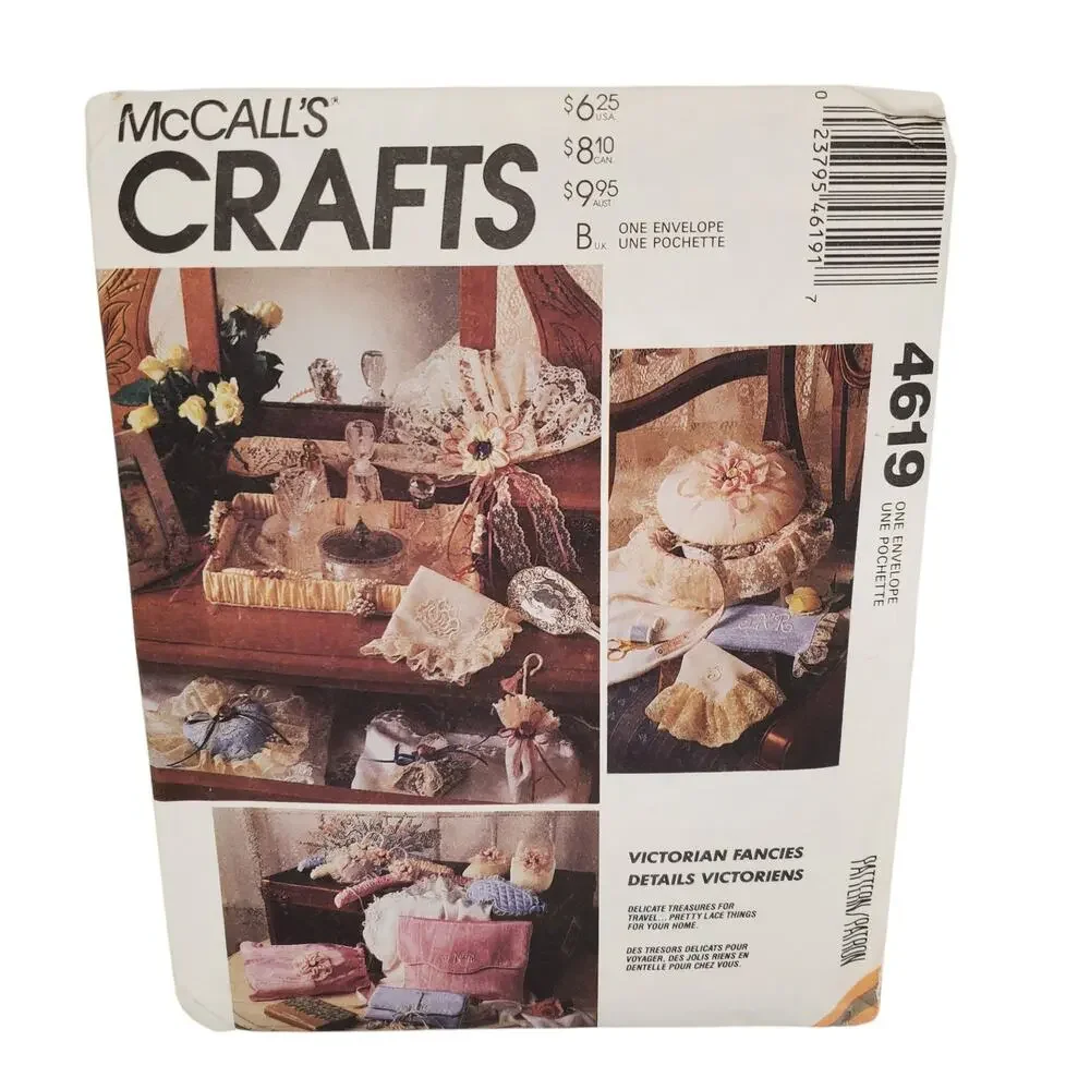 McCALLS Crafts Victorian Vintage Sewing Pattern UNCUT 80s 90s 4619